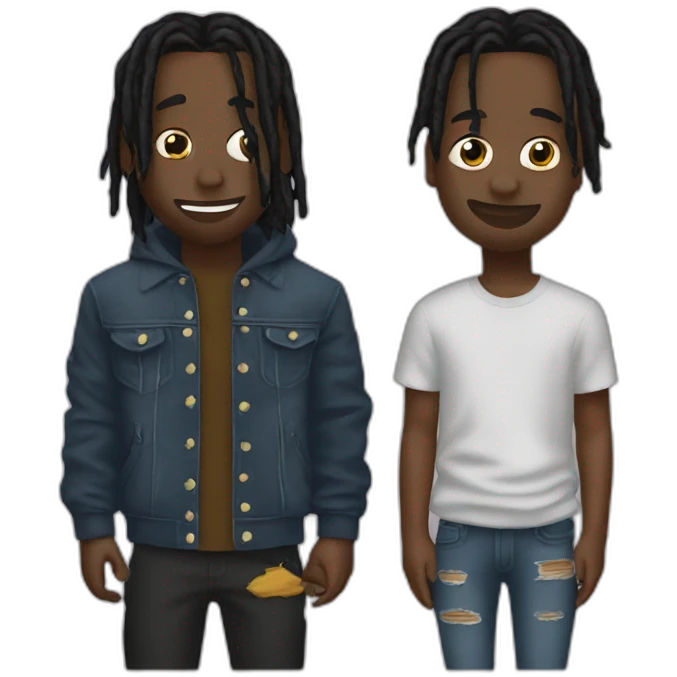 travis scott and boy emoji