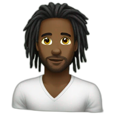 Black man dreadlock bedroom emoji
