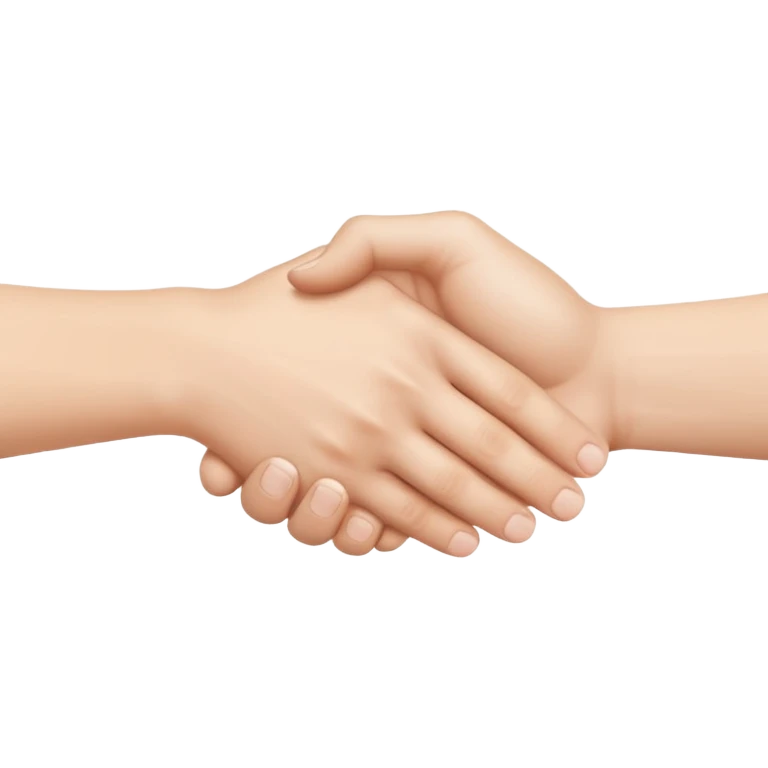 two white hands in a secret handshake emoji