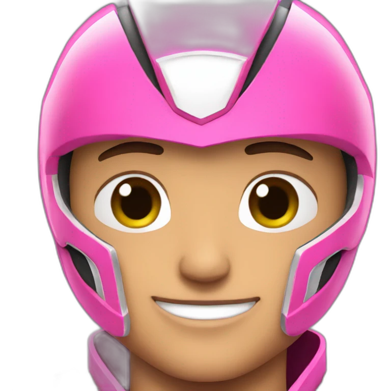 pink power ranger guy emoji