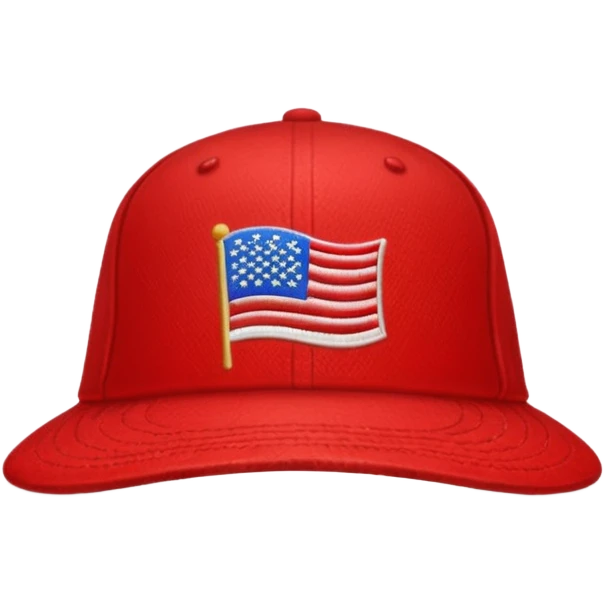 Hat with MAGA emoji