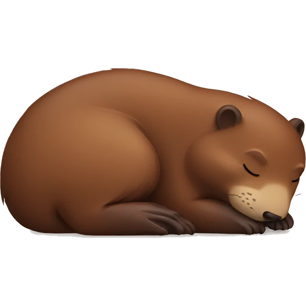 Sleeping beaver  emoji
