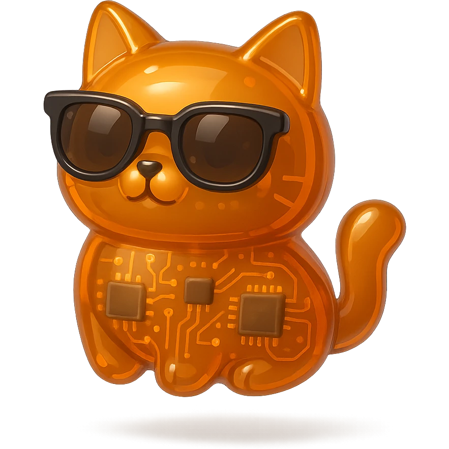 Cat wearing sunglasses emoji
