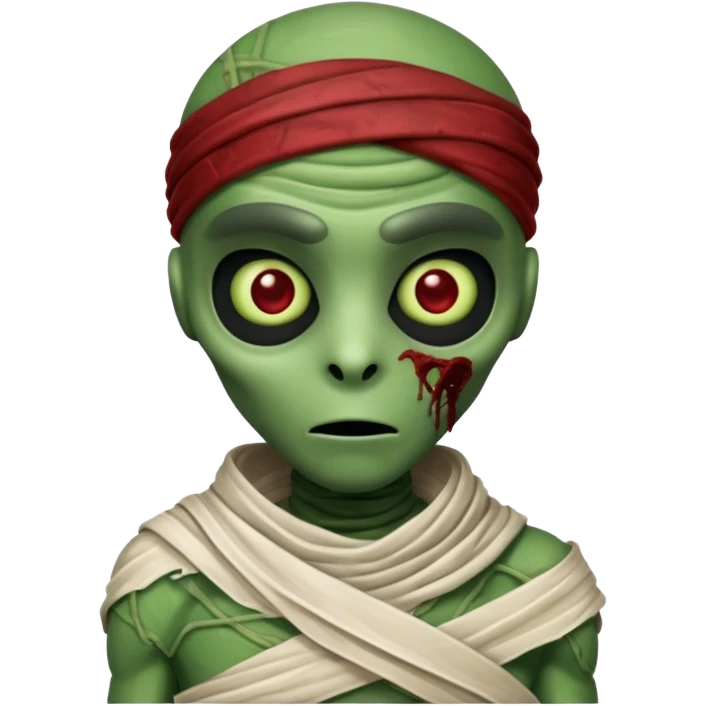 Alien mummy emoji