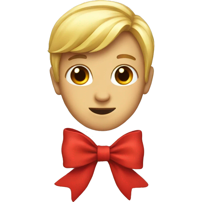 a red bow emoji