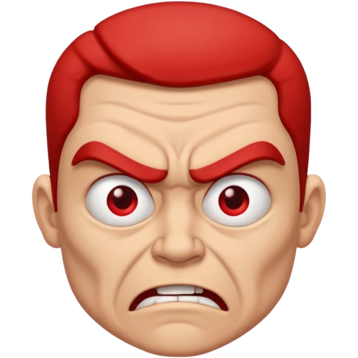 extemely mad face emoji