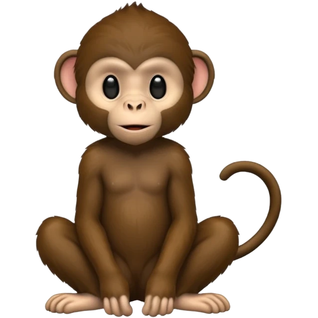 A black monkey emoji