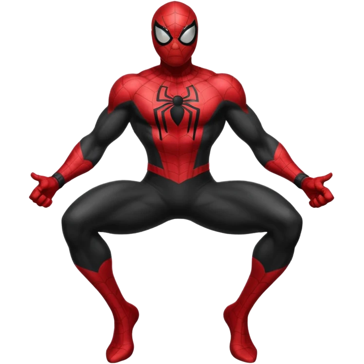 Black spiderman emoji