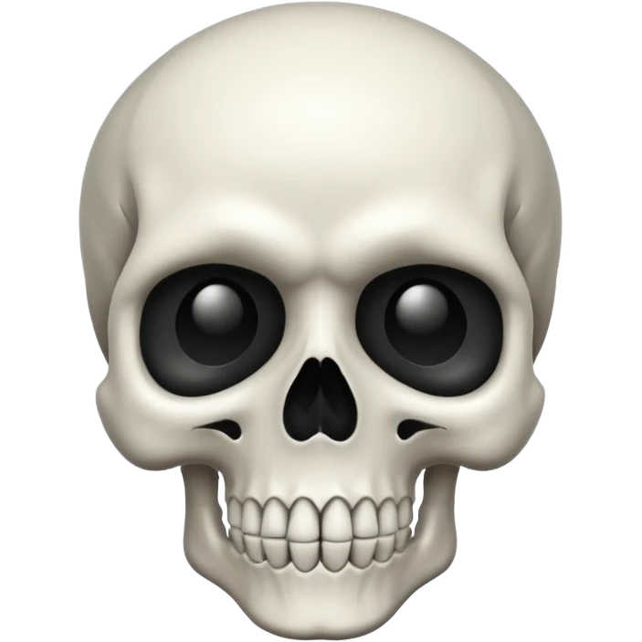 Skull black and white copy paste emoji