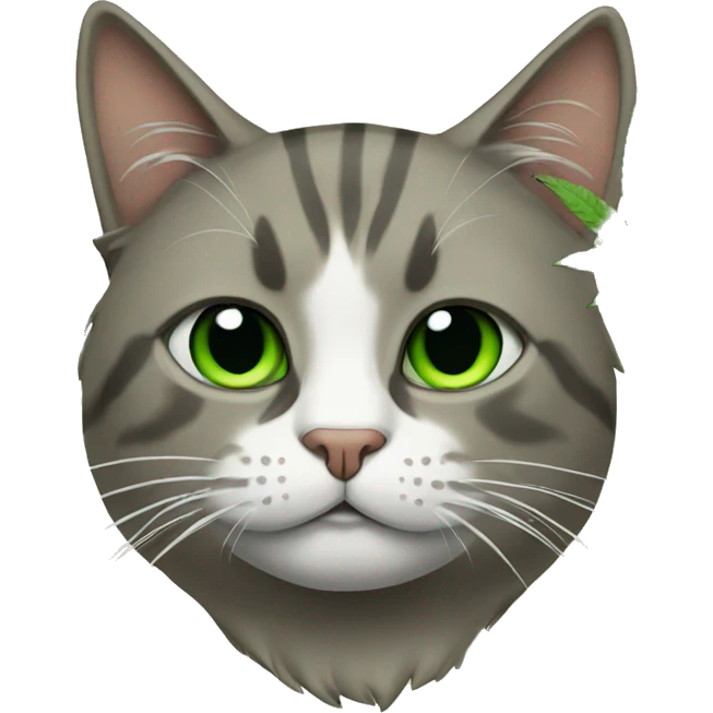 cat with weed emoji