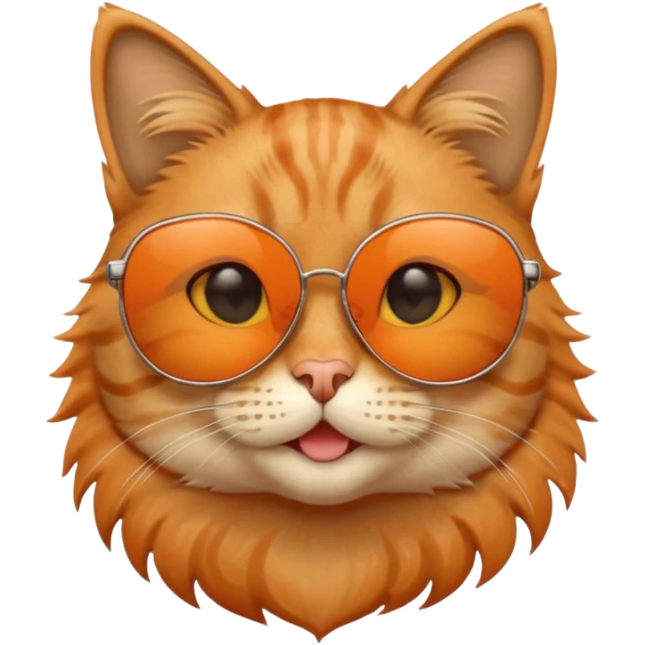 Cat wearing sunglasses emoji