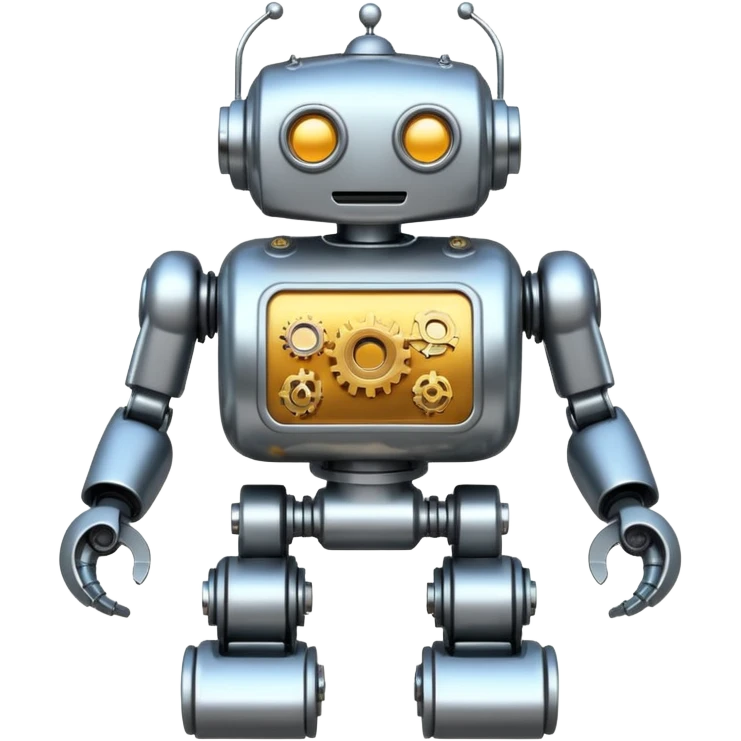 Wind-up robot emoji