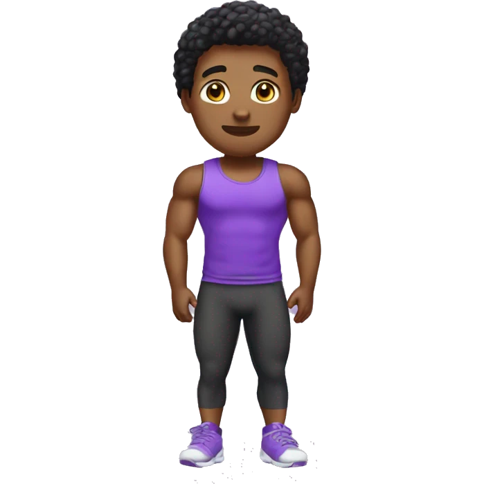 purple gym clothes emoji