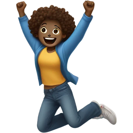Jump for joy emoji
