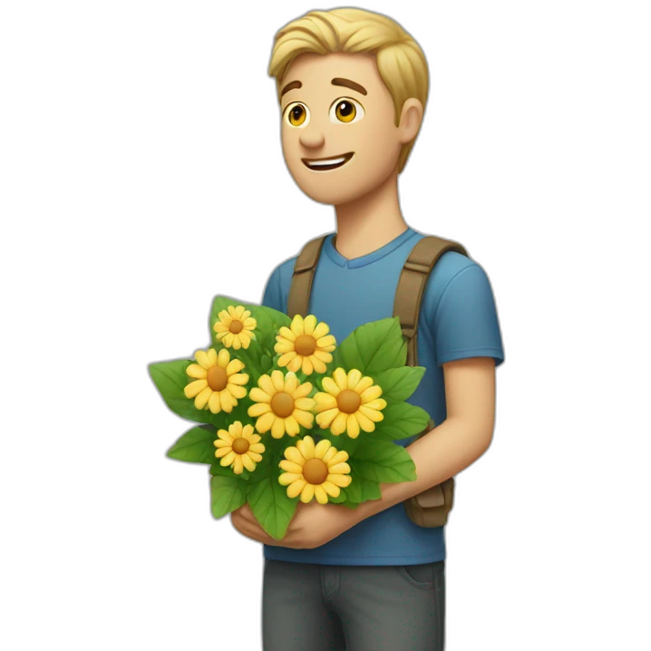 white-guy-giving-a-flower emoji