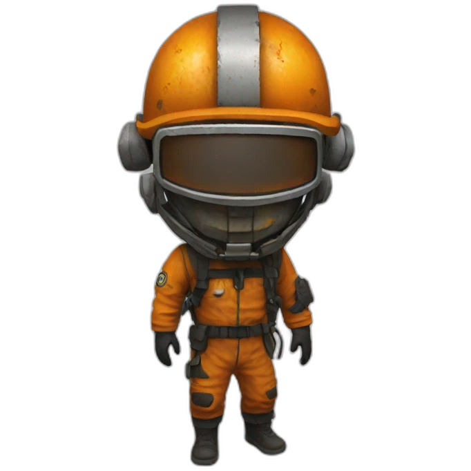 Rust PC Game Hazmat Head with Body emoji