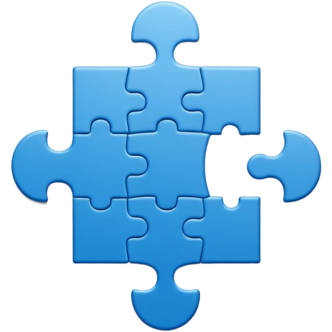 single jigsaw puzzle piece emoji