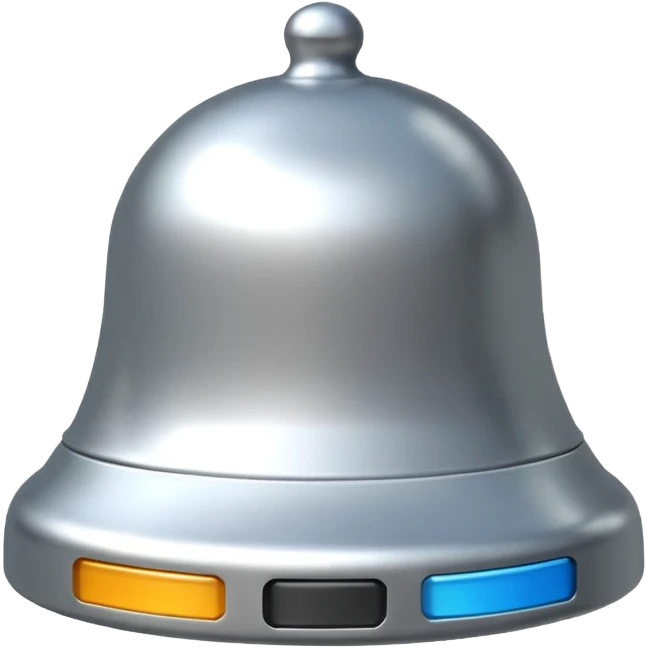 Notification bell silver emoji