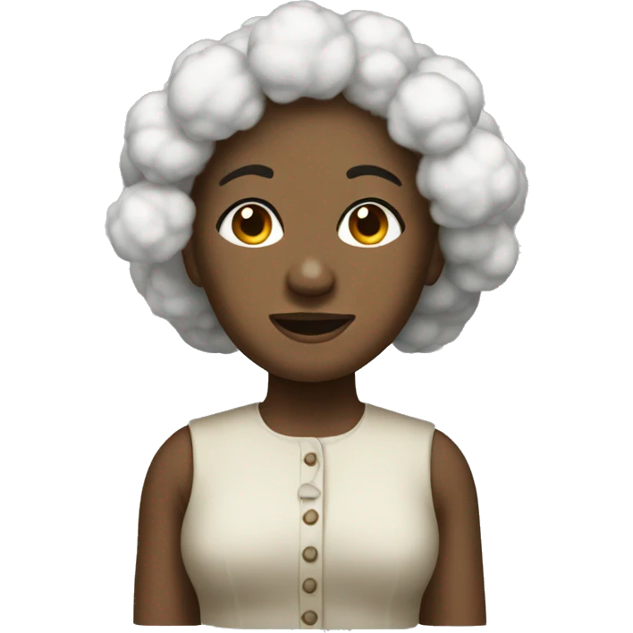 Cotton woman emoji