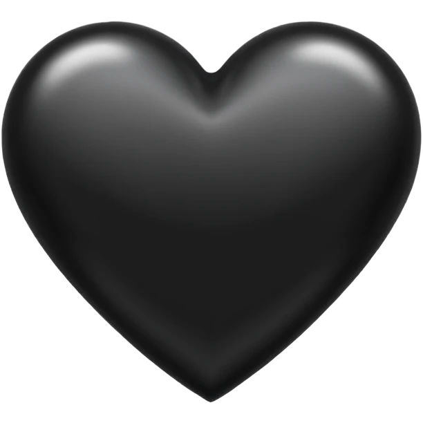 Fancy black heart emoji