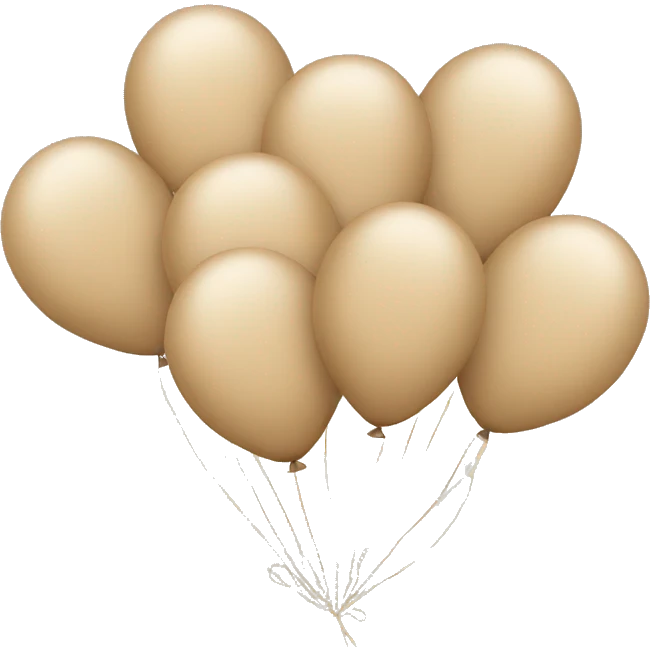 Beige balloons  emoji