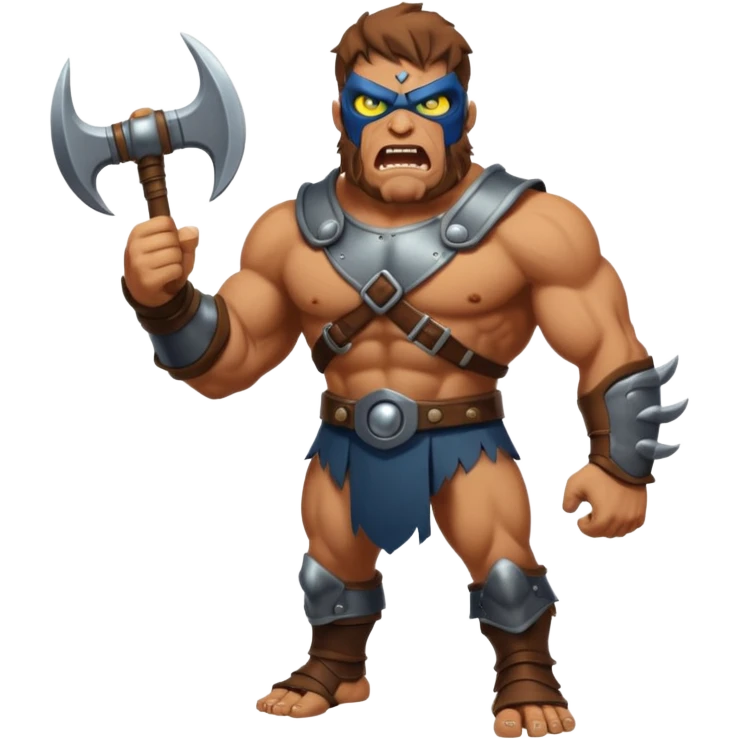 fullbody one-eye ancient giant cyclope roaring emoji