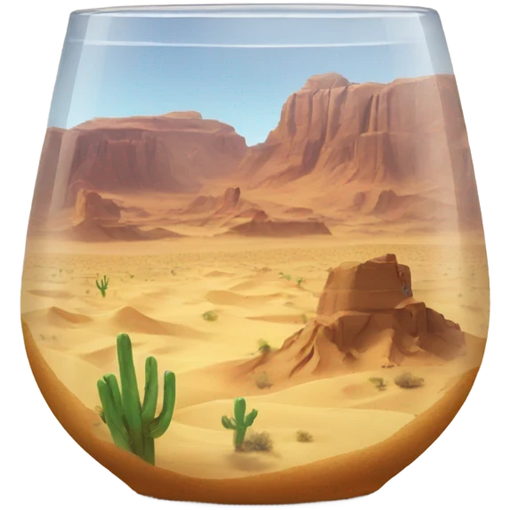 Desert in glas emoji