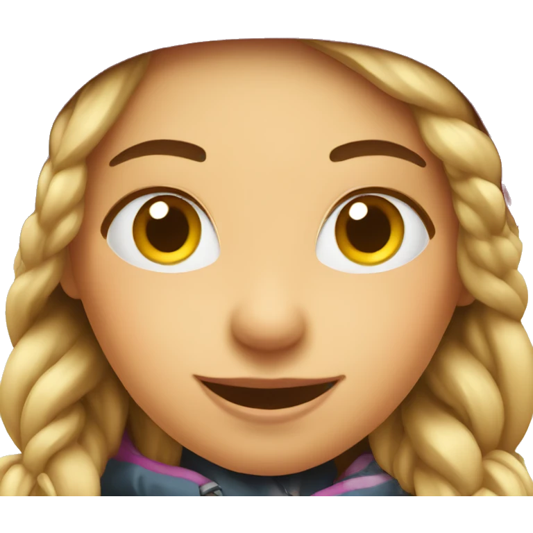 girl skiing emoji
