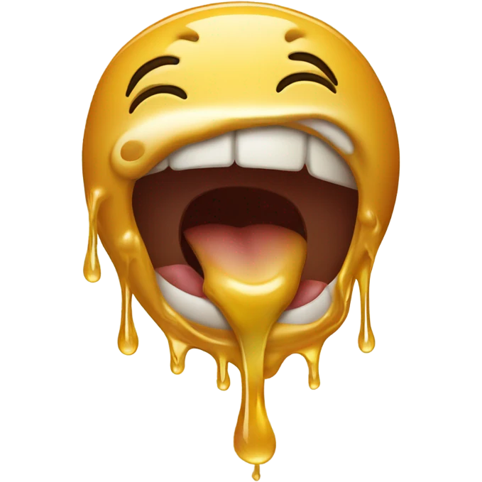 honey falling out of mouth emoji