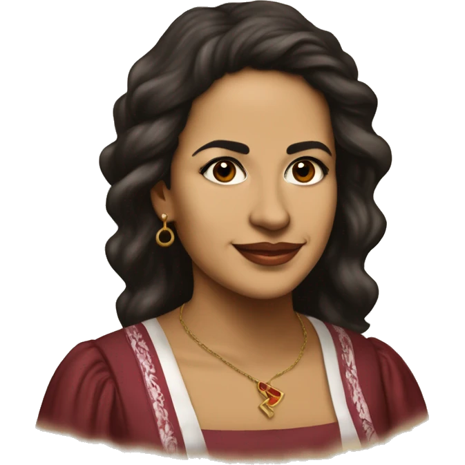 Julia Constancia de Burgos García was a Puerto Rican poet. As an advocate of Puerto Rican independence, she served  Puerto Rican Nationalist Party. young woman burgundy  emoji