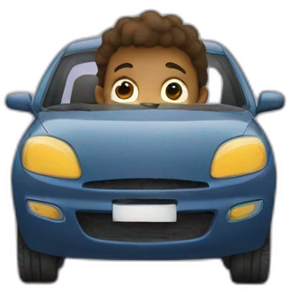kid in car emoji