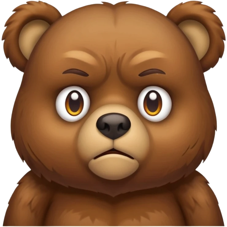 Care plushie bear grumpy  emoji