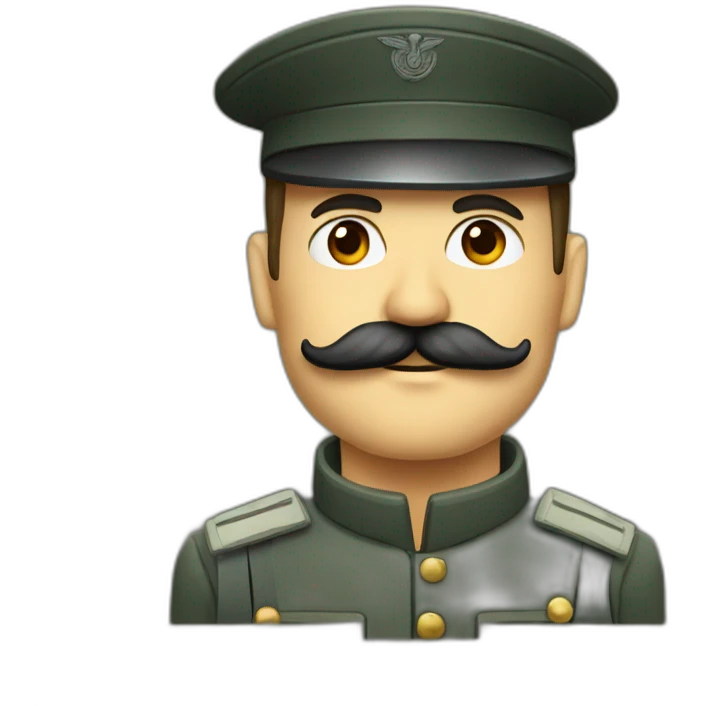 german soldier with a square mustache emoji