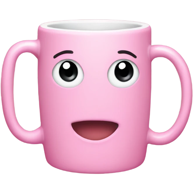 Pink mug  emoji