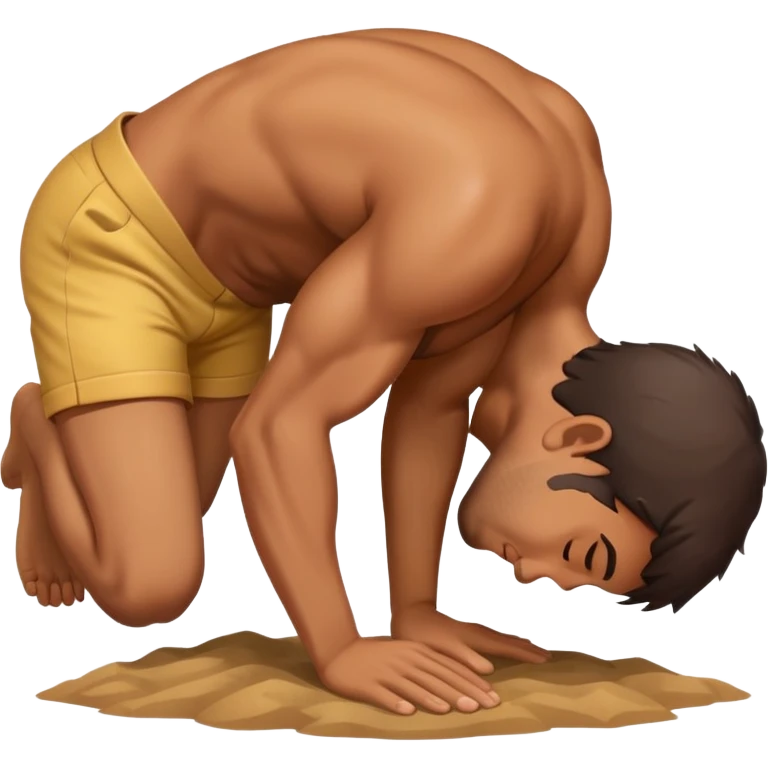 man kissing the ground emoji