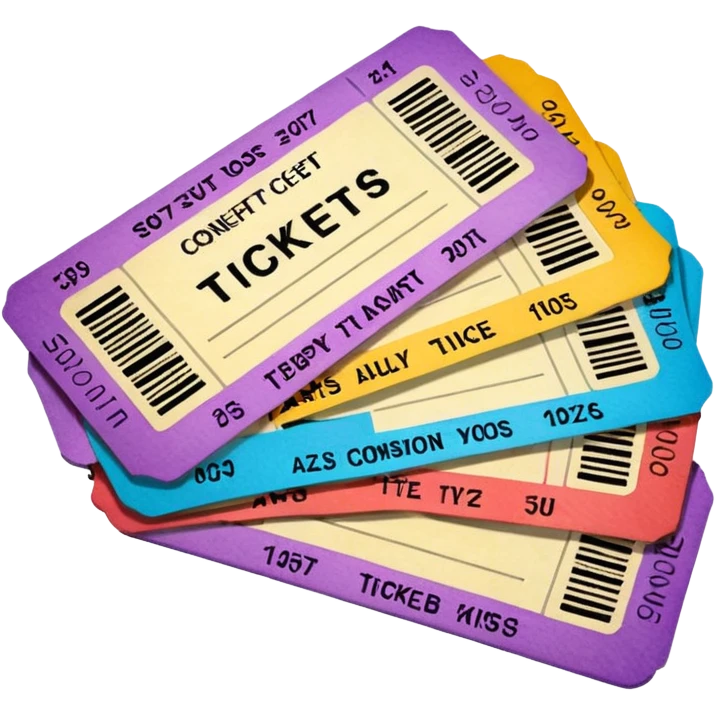tickets of a concert emoji