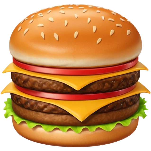mcdonalds burger single patty emoji