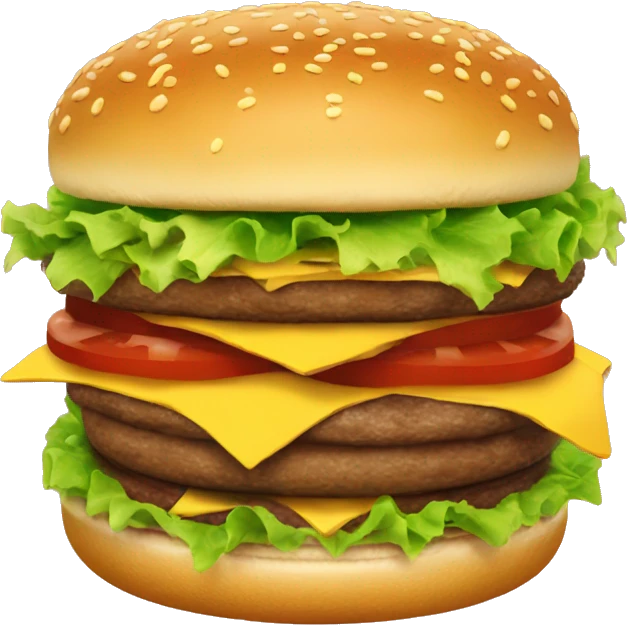 double burger emoji