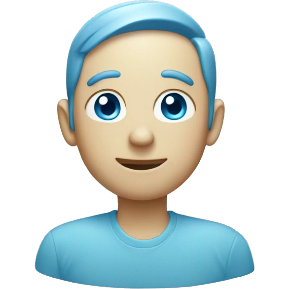 light blue dot emoji