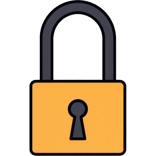 security lock for banking emoji