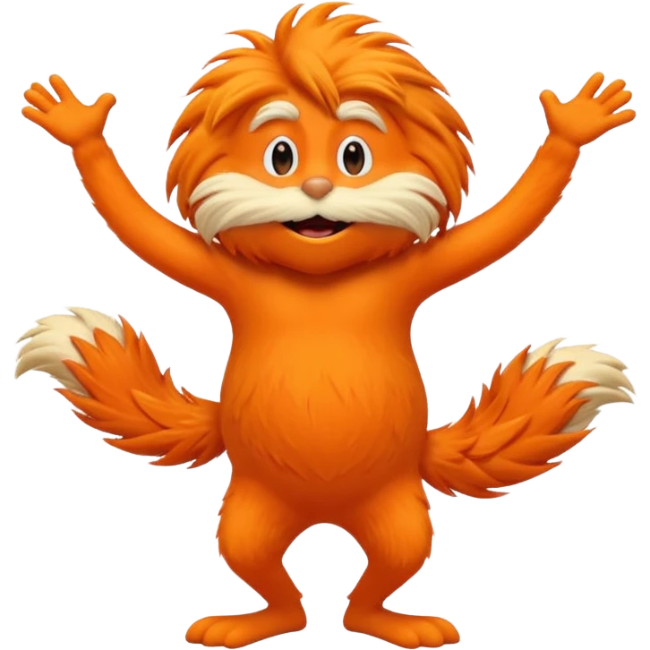 The Lorax dancing emoji