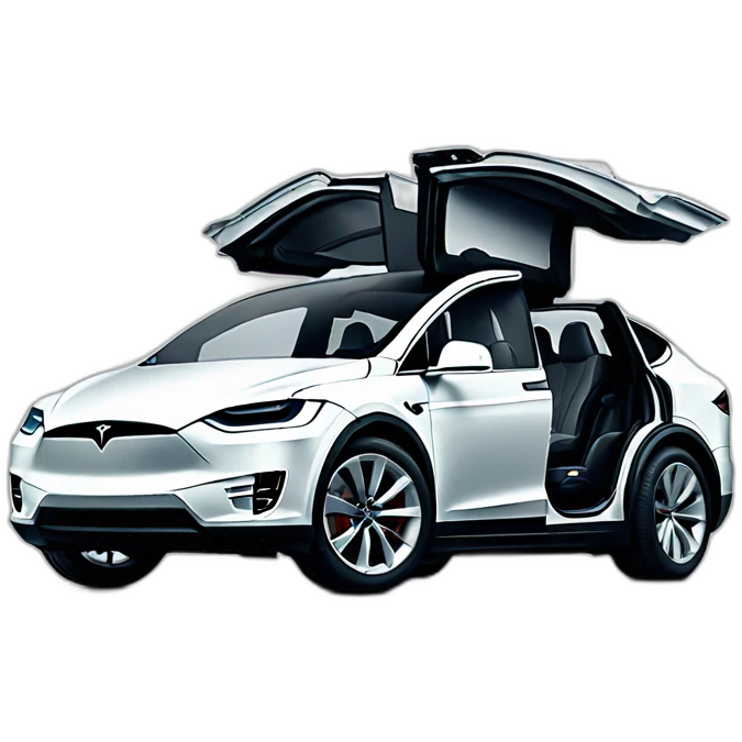 Tesla model x emoji