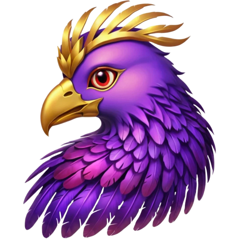 phoenix fantasy purple heart emoji