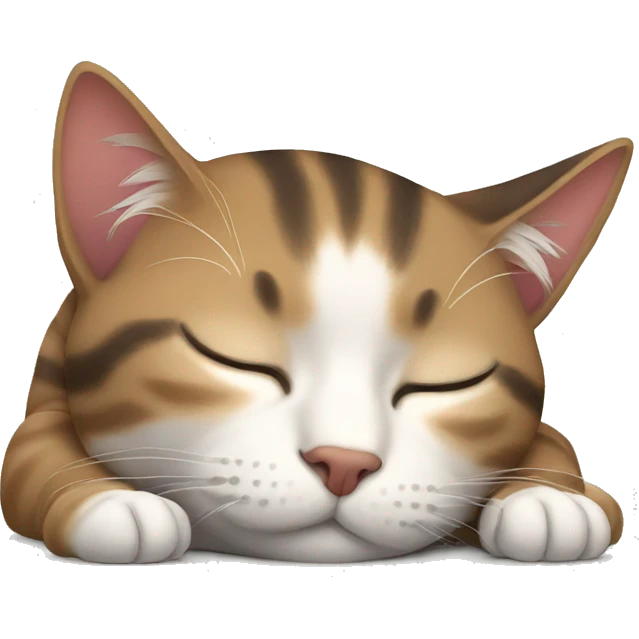 cat sleeping emoji