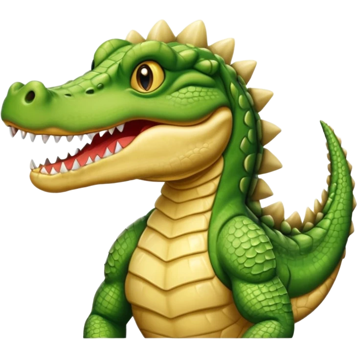 Blonde crocodile emoji
