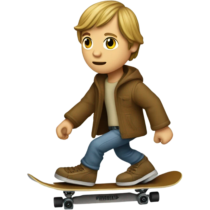 Luke skywalker skateboarding  emoji