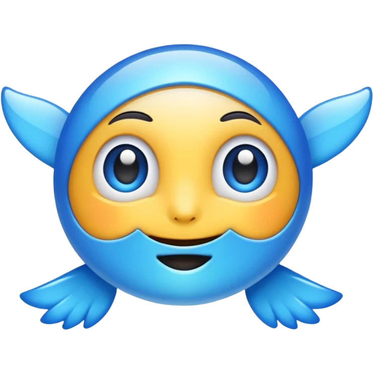 Imoges azul emoji