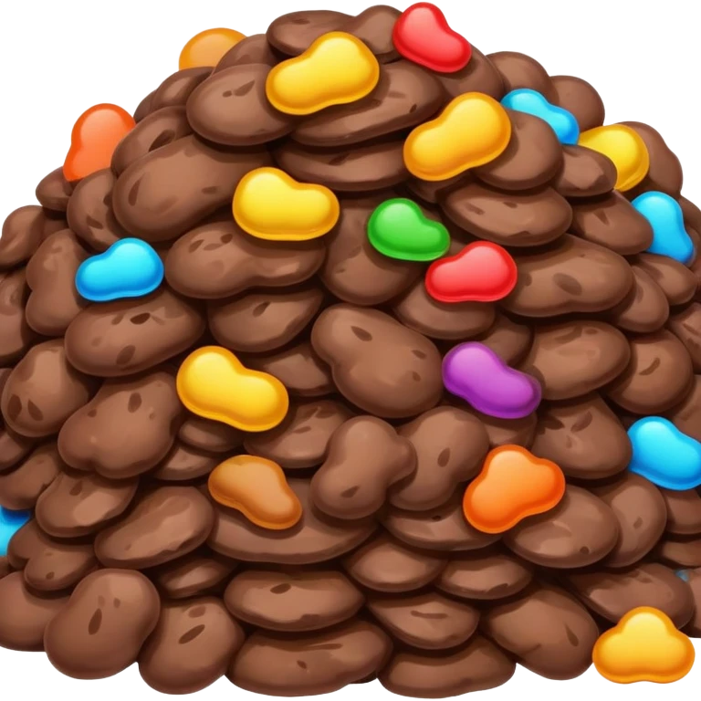 Un caca multicolore emoji