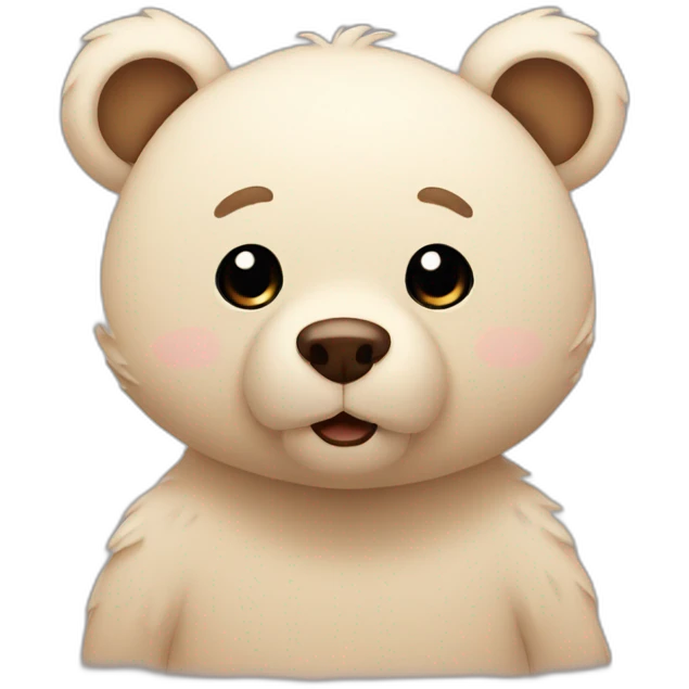 Bear cute emoji