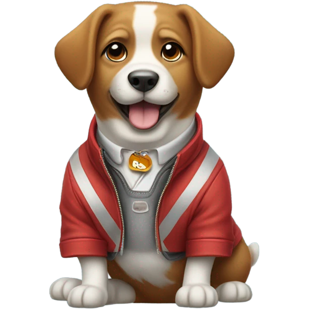 Dog wear a Bally  emoji